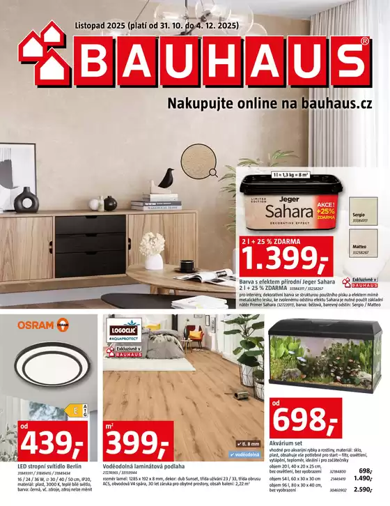 Bauhaus katalog | Bauhaus leták | 2025-10-31T00:00:00.000Z - 2025-12-04T00:00:00.000Z