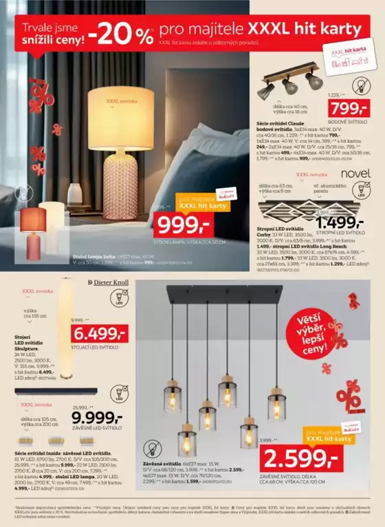 XXXL výběr osvětlení a podlah