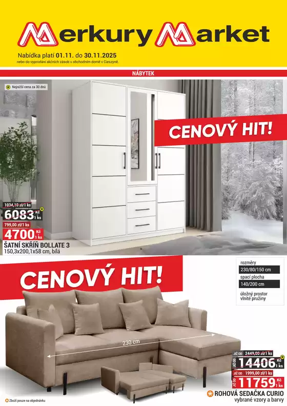 Merkury Market katalog v Přelouč | Merkury Market Listopad Leták | 2025-11-03T00:00:00.000Z - 2025-11-30T00:00:00.000Z