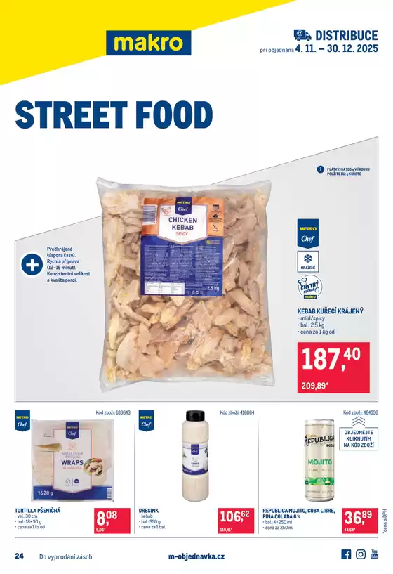 Makro katalog v Hlučín | Street Food distribuce | 2025-11-04T00:00:00.000Z - 2025-12-30T00:00:00.000Z