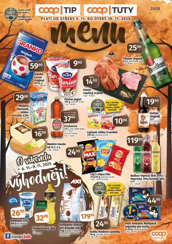 Coop katalog | Skvělá nabídka pro lovce výhodných nákupů | 2025-11-05T00:00:00.000Z - 2025-11-18T00:00:00.000Z