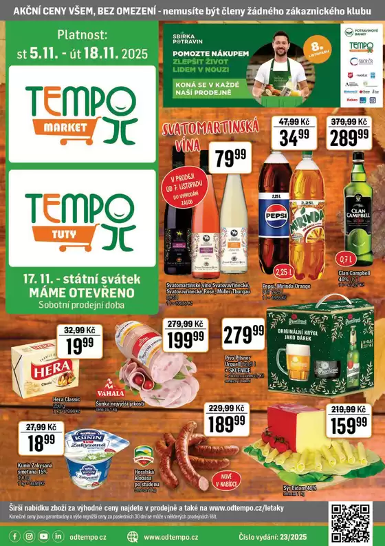 TEMPO katalog v Plzeň | Leták TEMPO market 5.11. - 18.11.2025 | 2025-11-05T00:00:00.000Z - 2025-11-18T00:00:00.000Z