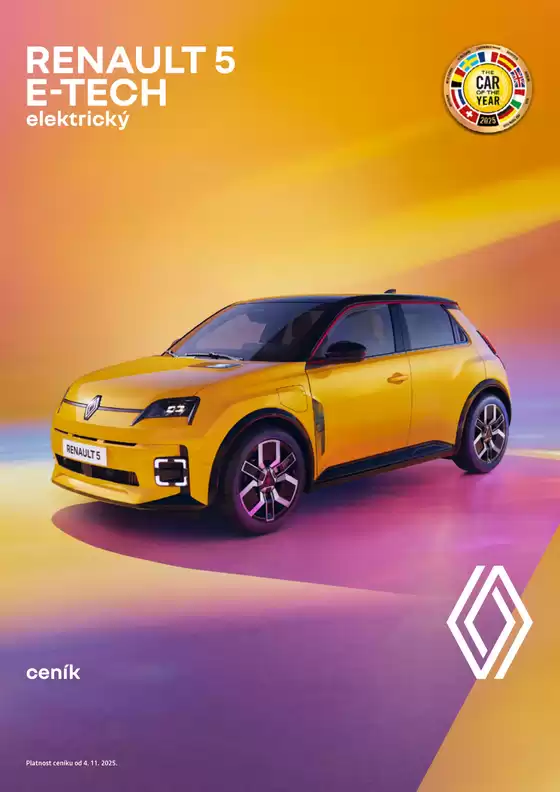 Renault katalog v Zlín | Renault 5 E-tech Elektrický | 2025-11-06T00:00:00.000Z - 2025-11-30T00:00:00.000Z