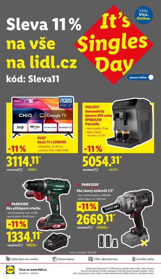 Lidl katalog v Brandýs nad Labem-Stará Boleslav | Sleva 11 % na vše na lidl.cz | 2025-11-11T00:00:00.000Z - 2025-11-11T00:00:00.000Z