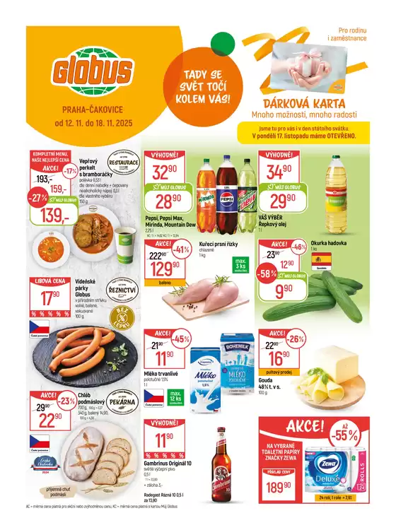 Globus katalog v Strakonice | Skvělá nabídka pro lovce výhodných nákupů | 2025-11-12T00:00:00.000Z - 2025-11-18T00:00:00.000Z