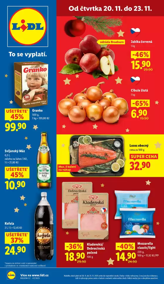 Lidl katalog v Praha | Akční leták OD ČTVRTKA | 2025-11-13T00:00:00.000Z - 2025-11-23T00:00:00.000Z