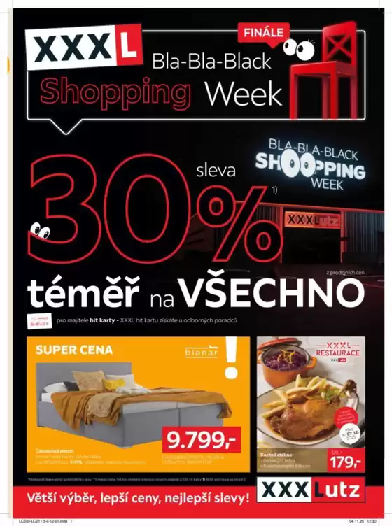XXXLutz katalog | Sleva 30 %na téměř vše | 2025-11-24T00:00:00.000Z - 2025-12-07T00:00:00.000Z