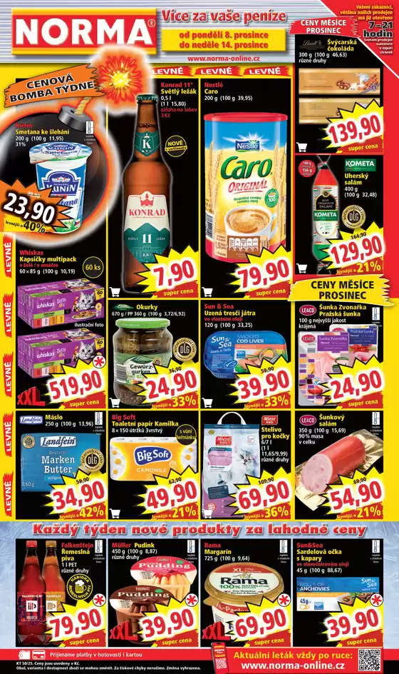 Norma katalog v Ostrava | Top nabídky pro všechny zákazníky | 2025-12-08T00:00:00.000Z - 2025-12-14T00:00:00.000Z