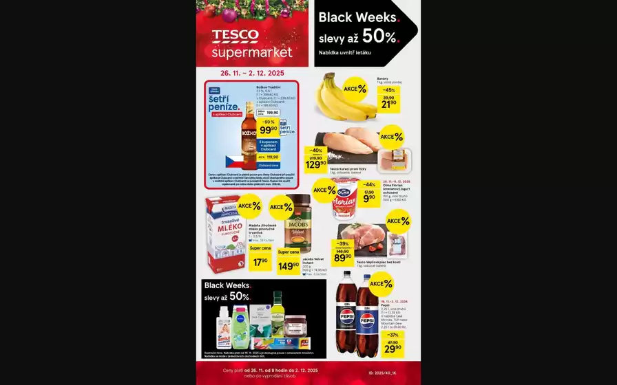 Tesco katalog | Aktuální výhodné nabídky a slevy | 2025-11-26T00:00:00.000Z - 2025-12-02T00:00:00.000Z