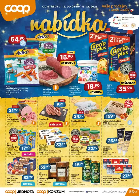 Coop katalog v Rychnov nad Kněžnou | Top nabídky pro všechny lovce výhodných nákupů | 2025-12-03T00:00:00.000Z - 2025-12-16T00:00:00.000Z