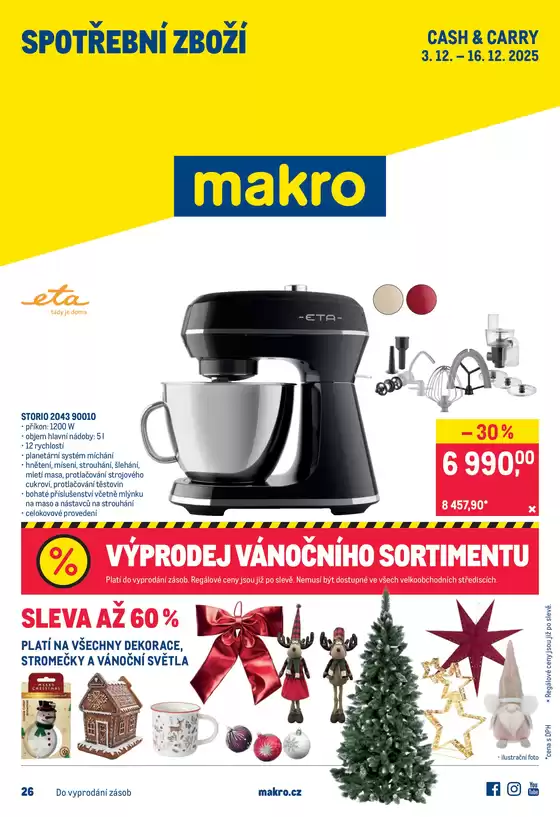 Makro katalog v Rychnov nad Kněžnou | Spotřební zboží | 2025-12-03T00:00:00.000Z - 2025-12-16T00:00:00.000Z
