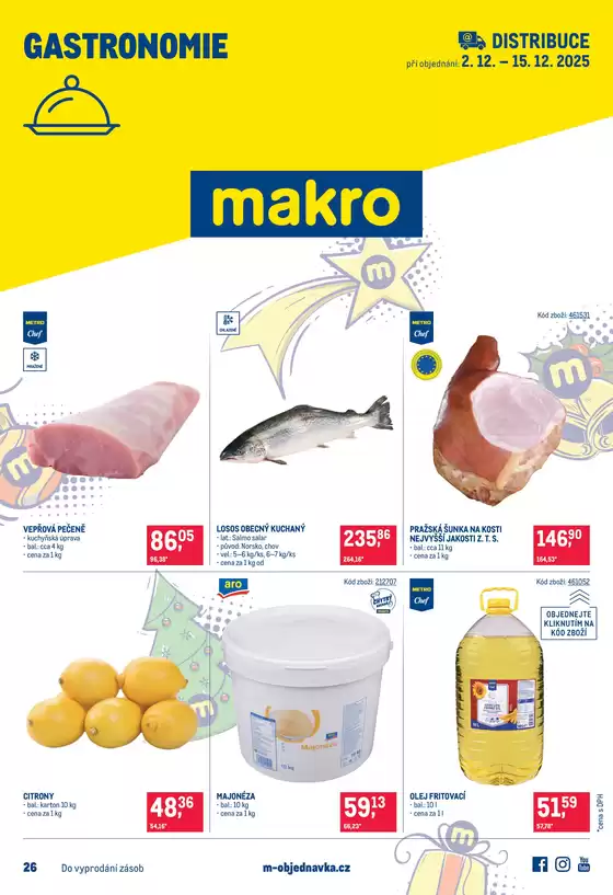 Makro katalog v Brno | Gastronomie distribuce | 2025-12-02T00:00:00.000Z - 2025-12-15T00:00:00.000Z