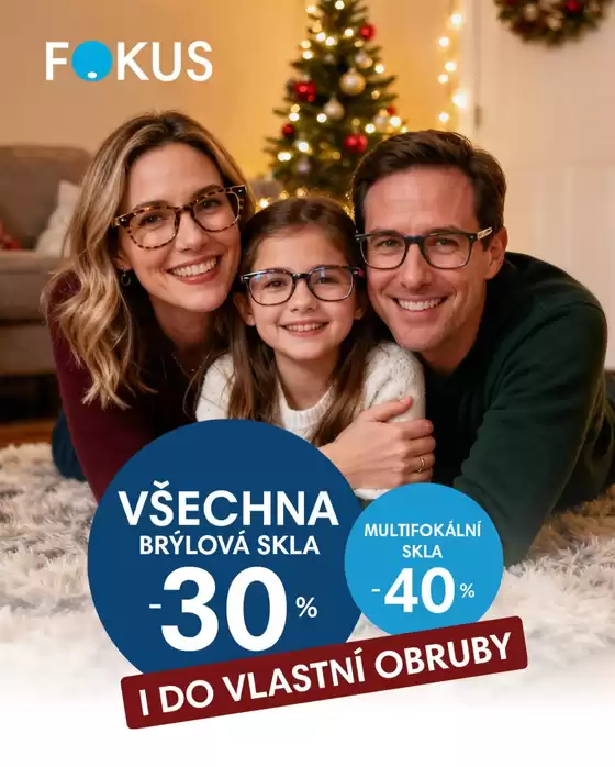 Fokus optik katalog v Kuřim | Sleva na všechna brýlová skla | 2025-12-03T00:00:00.000Z - 2025-12-31T00:00:00.000Z