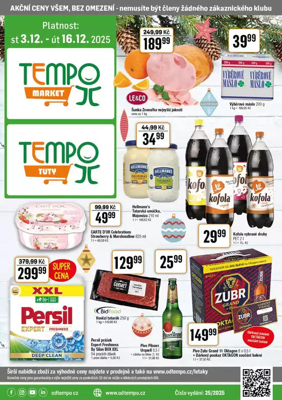 TEMPO katalog | Leták TUTY 3.12. - 16.12.2025 | 2025-12-04T00:00:00.000Z - 2025-12-16T00:00:00.000Z