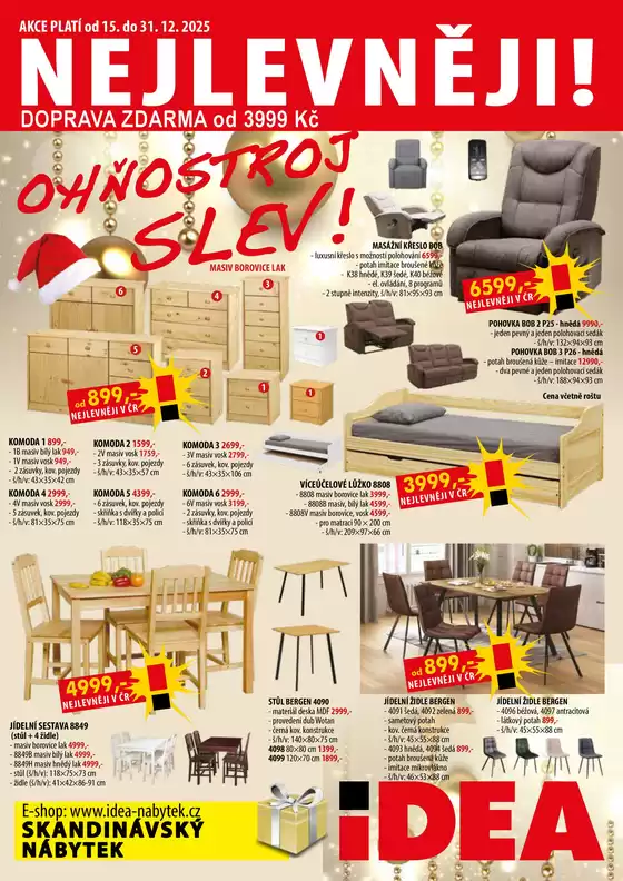IDEA nábytek katalog | IDEA nábytek Aktuální leták | 2025-12-15T00:00:00.000Z - 2025-12-31T00:00:00.000Z