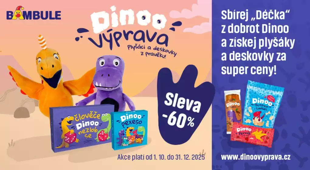 Bambule katalog v Jihlava | Dinoo Výprava | 2025-12-15T00:00:00.000Z - 2025-12-31T00:00:00.000Z