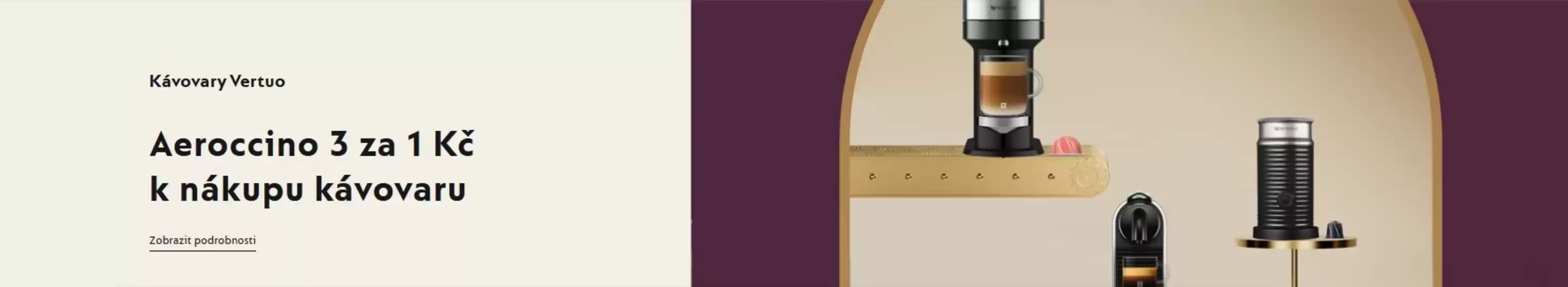 Nespresso katalog v Beroun | Aeroccino 3 za 1 Kč k nákupu kávovaru | 2025-12-18T00:00:00.000Z - 2025-12-21T00:00:00.000Z