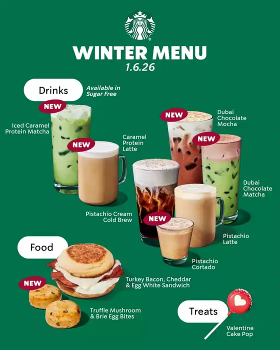 Starbucks katalog v Ostrava | WINTER MENU | 2025-12-24T00:00:00.000Z - 2026-01-06T00:00:00.000Z