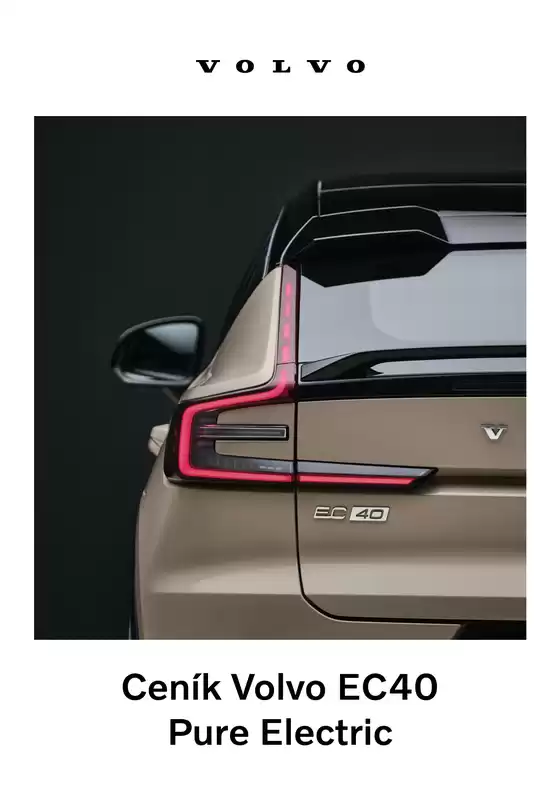 Volvo katalog v Ostrava | Volvo EC40 Pure Electric | 2025-02-14T00:00:00.000Z - 2026-07-31T00:00:00.000Z