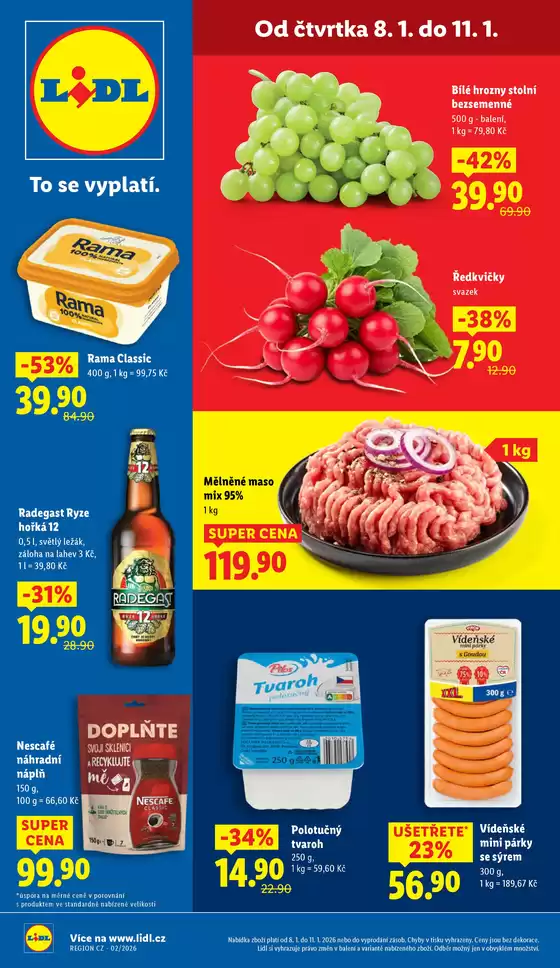 Lidl katalog v Černošice | Akční leták OD ČTVRTKA | 2026-01-01T00:00:00.000Z - 2026-01-11T00:00:00.000Z