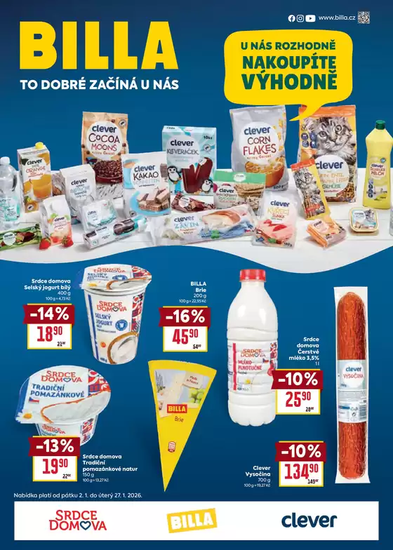 Billa katalog v Karlovy Vary | Billa Katalog: Naše značky za výhodné ceny | 2026-01-02T00:00:00.000Z - 2026-01-27T00:00:00.000Z