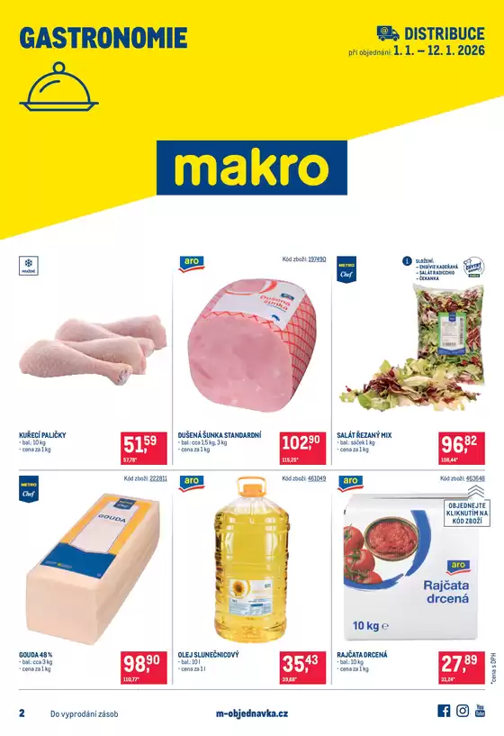 Makro katalog v Karlovy Vary | Gastronomie distribuce | 2026-01-01T00:00:00.000Z - 2026-01-12T00:00:00.000Z