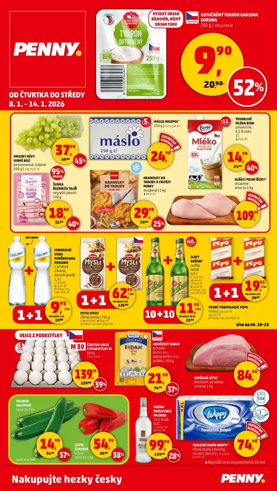 Penny Market katalog v Pardubice | Skvělá nabídka pro všechny zákazníky | 2026-01-08T00:00:00.000Z - 2026-01-14T00:00:00.000Z