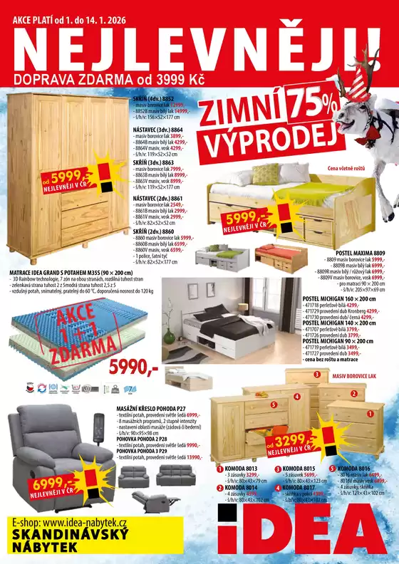 IDEA nábytek katalog v Černošice | IDEA nábytek Aktuální leták | 2026-01-07T00:00:00.000Z - 2026-01-14T00:00:00.000Z
