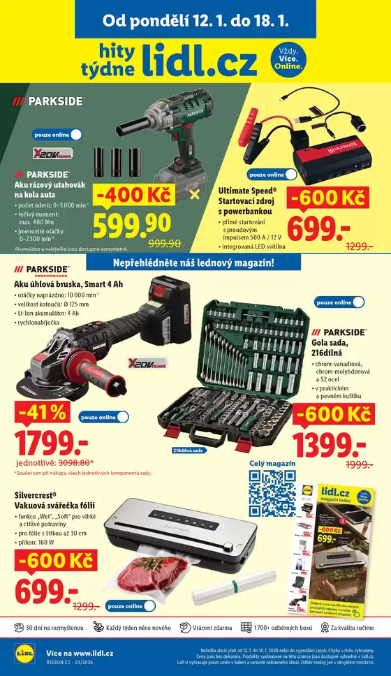Lidl katalog v Orlová | Hity týdne se slevou až 41 % | 2026-01-08T00:00:00.000Z - 2026-01-18T00:00:00.000Z