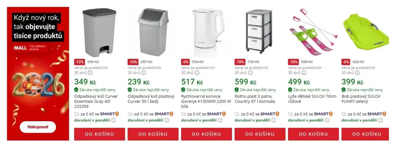 Mall katalog | Když nový rok, tak objevujte tisíce produktů | 2026-01-09T00:00:00.000Z - 2026-01-22T00:00:00.000Z
