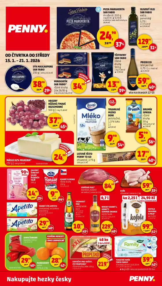 Penny Market katalog v Ostrava | Nabídky pro lovce výhodných nákupů | 2026-01-15T00:00:00.000Z - 2026-01-21T00:00:00.000Z