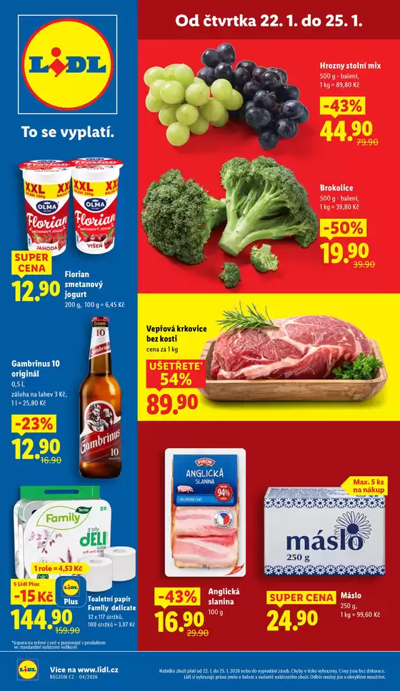 Lidl katalog v Teplice | Top nabídky pro všechny lovce výhodných nákupů | 2026-01-15T00:00:00.000Z - 2026-01-25T00:00:00.000Z