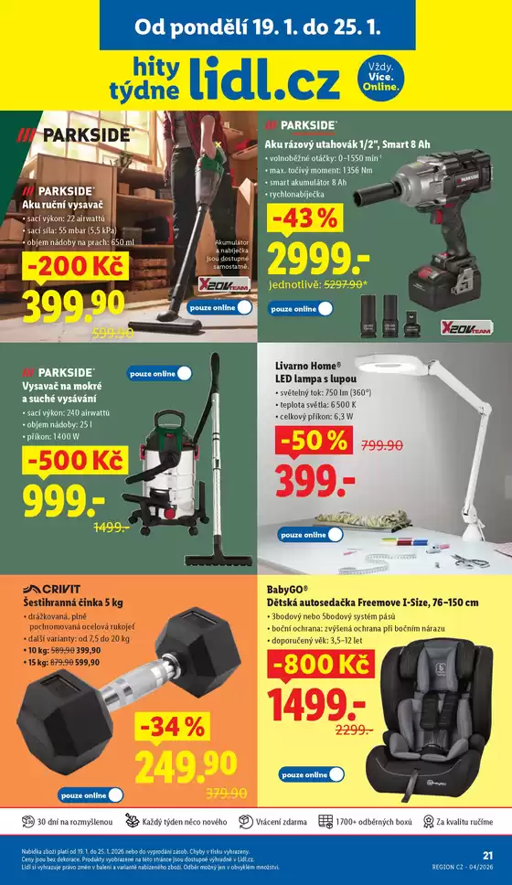 Lidl katalog v Teplice | Hity týdne se slevou až 800 Kč | 2026-01-15T00:00:00.000Z - 2026-01-25T00:00:00.000Z