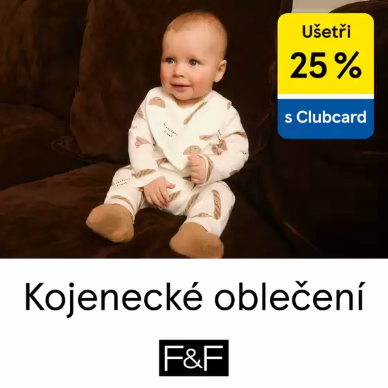 F&F katalog v Most | Ušetři 25% Kojenecké Oblečení | 2026-01-16T00:00:00.000Z - 2026-01-22T00:00:00.000Z