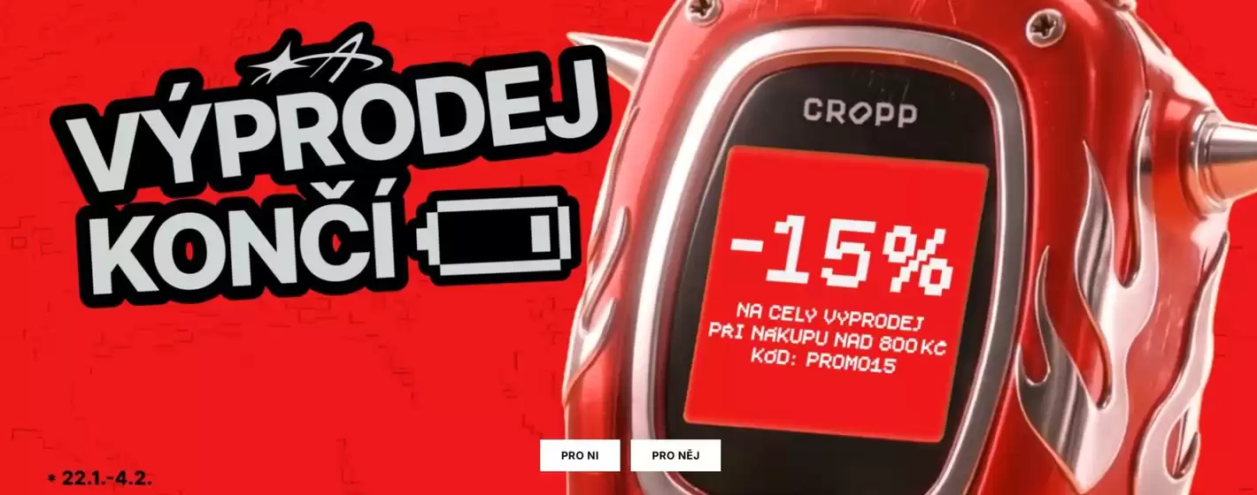 Cropp katalog v Brno | VÝPRODEJ KONČÍ | 2026-01-23T00:00:00.000Z - 2026-02-04T00:00:00.000Z