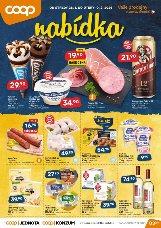 Coop katalog v Telč | Top nabídky pro šetrné zákazníky | 2026-01-28T00:00:00.000Z - 2026-02-10T00:00:00.000Z