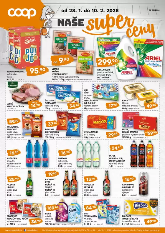 Coop katalog v Telč | Aktuální výhodné nabídky a slevy | 2026-01-28T00:00:00.000Z - 2026-02-10T00:00:00.000Z