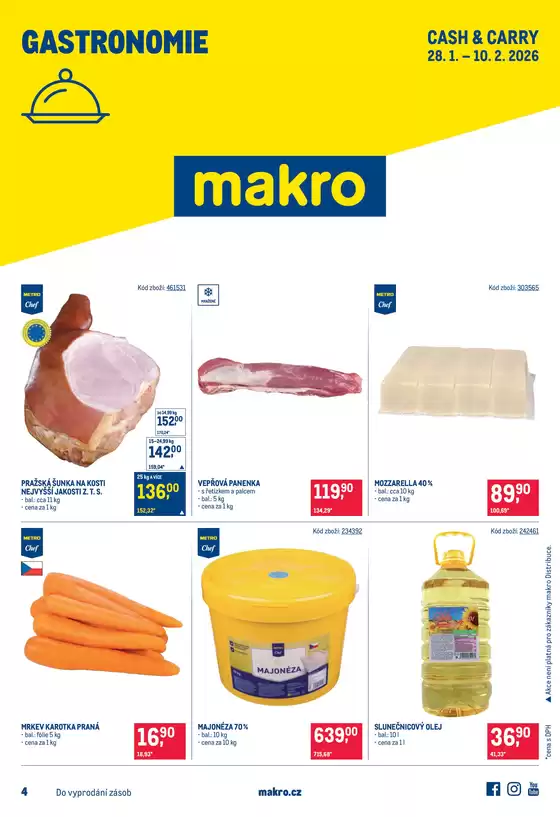 Makro katalog v Domažlice | Gastronomie | 2026-01-28T00:00:00.000Z - 2026-02-10T00:00:00.000Z