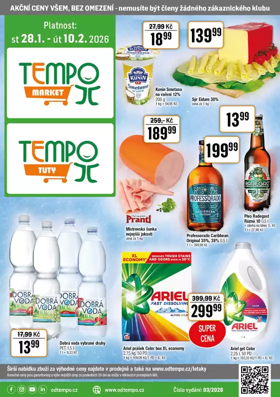 TEMPO katalog v Přeštice | Leták TEMPO market 28.1. - 10.2.2026 | 2026-01-28T00:00:00.000Z - 2026-02-10T00:00:00.000Z