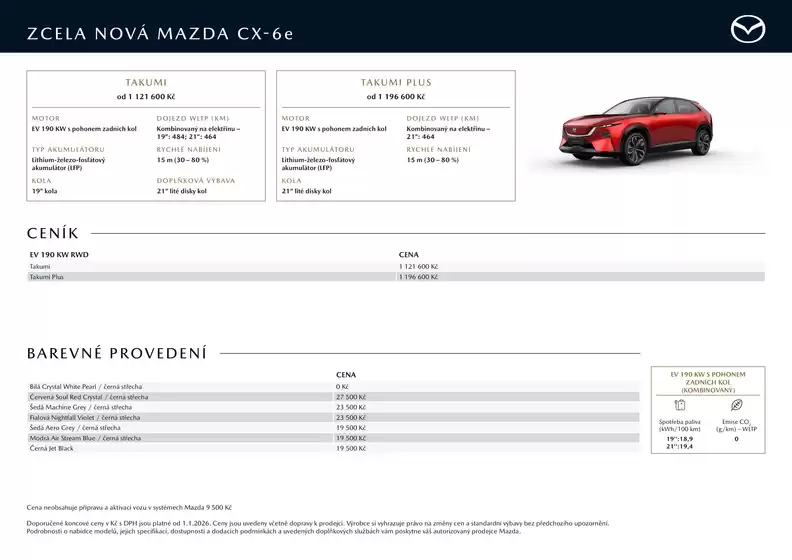 Mazda katalog v Ostrava | NOVÁ MAZDA CX-6e | 2026-01-28T00:00:00.000Z - 2026-07-31T00:00:00.000Z