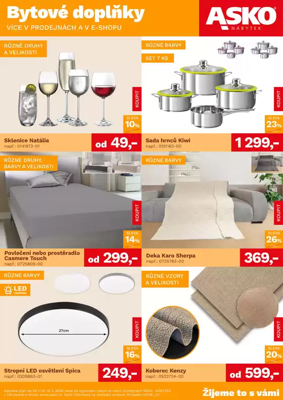 Asko katalog v Svitavy | ASKO NÁBYTEK - Bytové doplňky za skvělé ceny | 2026-01-29T00:00:00.000Z - 2026-02-18T00:00:00.000Z