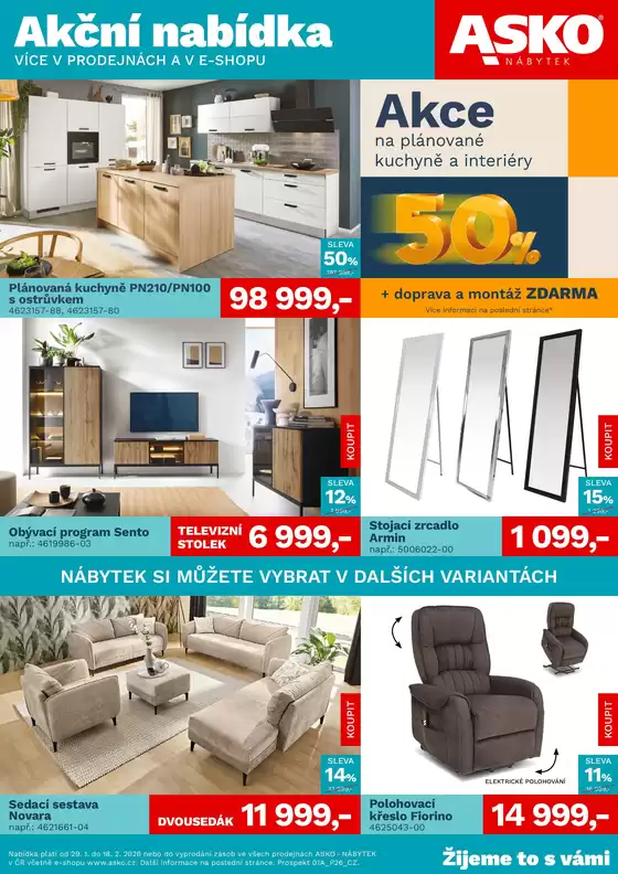 Asko katalog v Moravská Třebová | ASKO NÁBYTEK - Akční nabídka | 2026-01-29T00:00:00.000Z - 2026-02-18T00:00:00.000Z