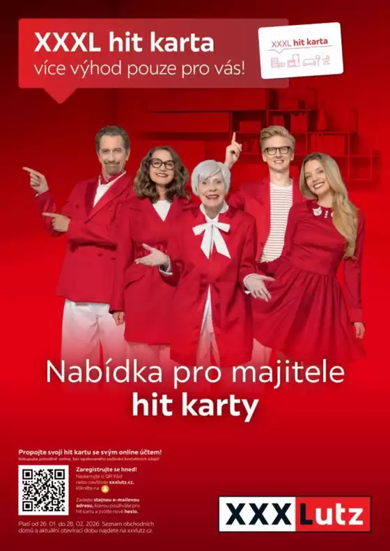 XXXLutz katalog v Prostějov | Výhodné poukazy pro majitele HIT karty | 2026-01-26T00:00:00.000Z - 2026-02-28T00:00:00.000Z
