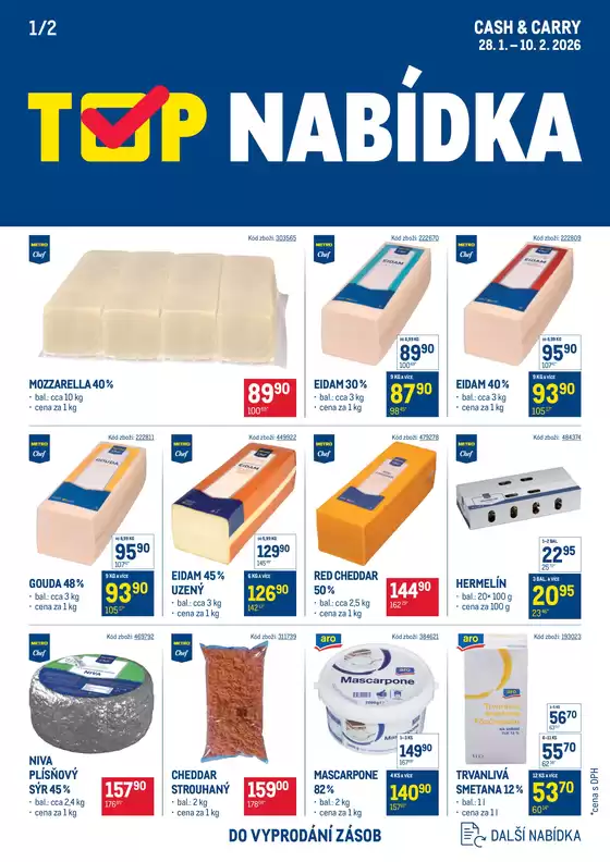 Makro katalog v Pacov | TOP mléčné výrobky | 2026-02-04T00:00:00.000Z - 2026-02-10T00:00:00.000Z