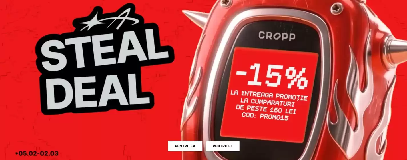 Cropp katalog v Praha | STEAL DEAL | 2026-02-05T00:00:00.000Z - 2026-03-02T00:00:00.000Z