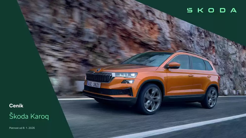 Škoda katalog v Ústí nad Labem | Ceník Karoq | 2026-01-08T00:00:00.000Z - 2026-07-31T00:00:00.000Z