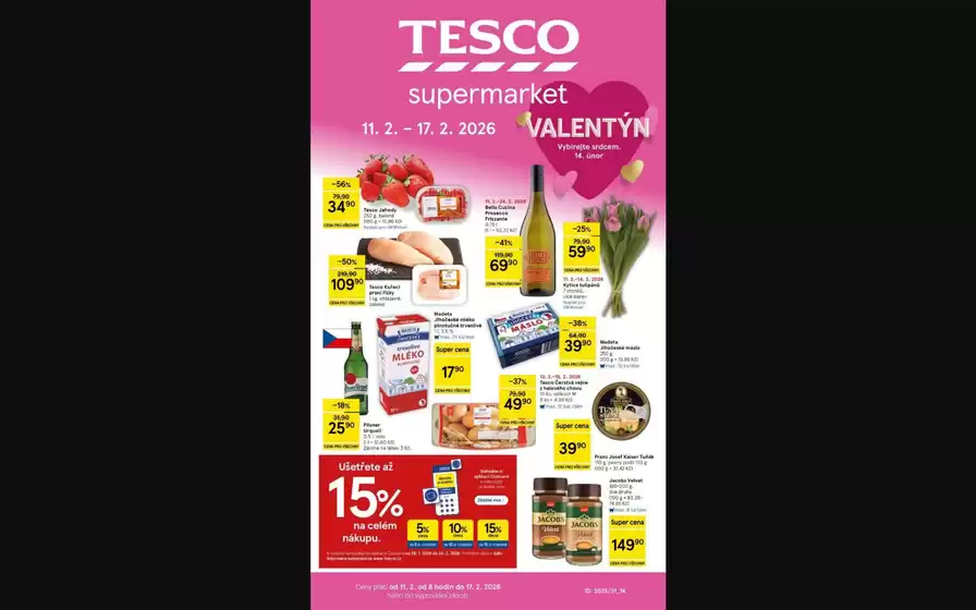 Tesco katalog v Brno | katalogy super Tesco | 2026-02-11T00:00:00.000Z - 2026-02-17T00:00:00.000Z