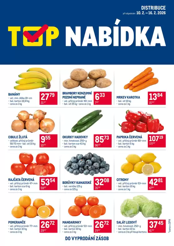 Makro katalog v České Budějovice | TOP ovoce a zelenina distribuce | 2026-02-10T00:00:00.000Z - 2026-02-16T00:00:00.000Z