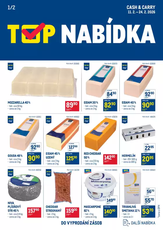 Makro katalog v Praha | TOP mléčné výrobky | 2026-02-11T00:00:00.000Z - 2026-02-24T00:00:00.000Z