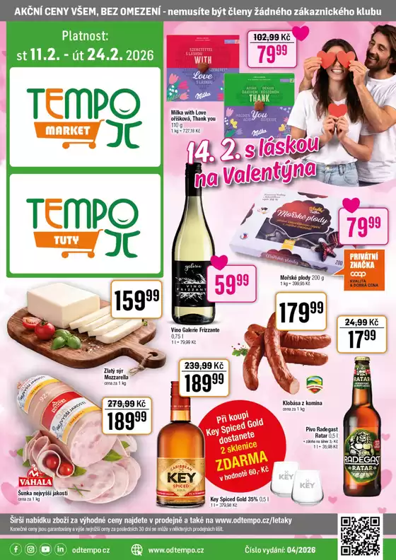 TEMPO katalog v Praha | Leták TEMPO market 11.2. - 24.2.2026 | 2026-02-11T00:00:00.000Z - 2026-02-24T00:00:00.000Z